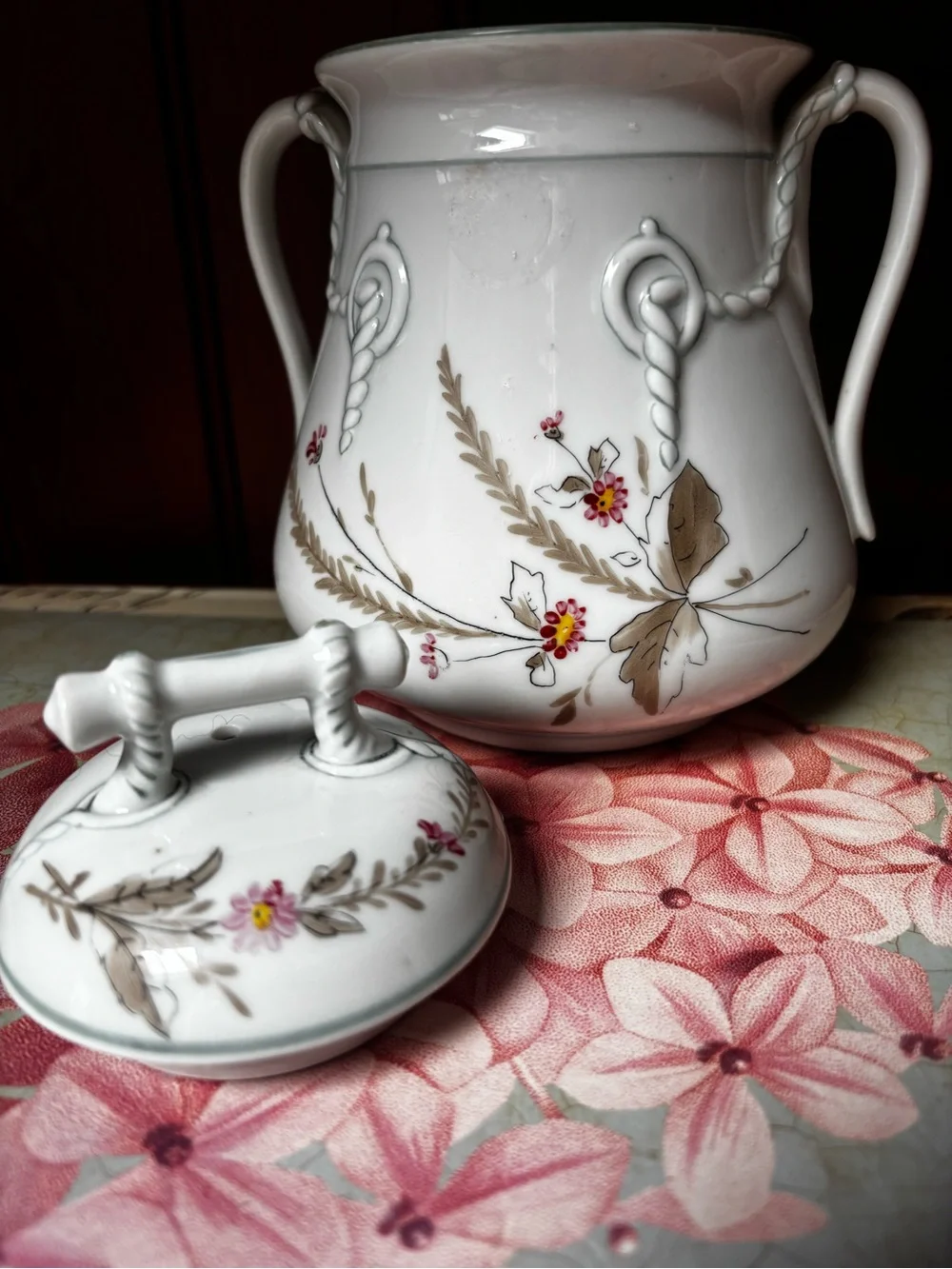 Haviland Limoges rose canisters